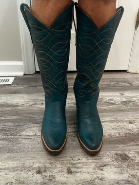 Justin Boots Women's Turquoise Western Boots